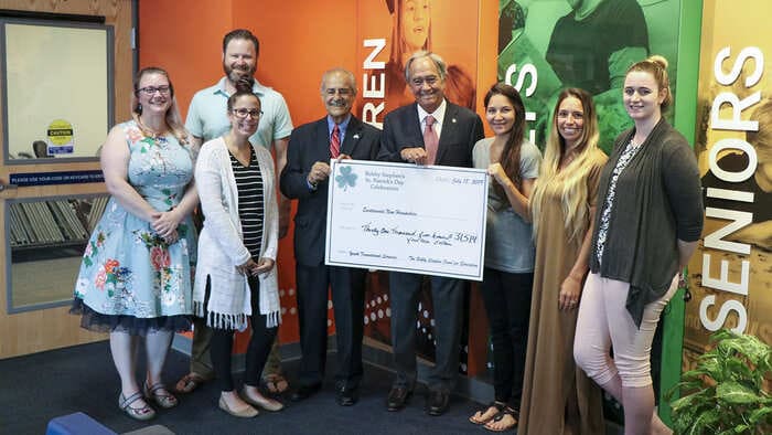 Bobby Stephens check presentation