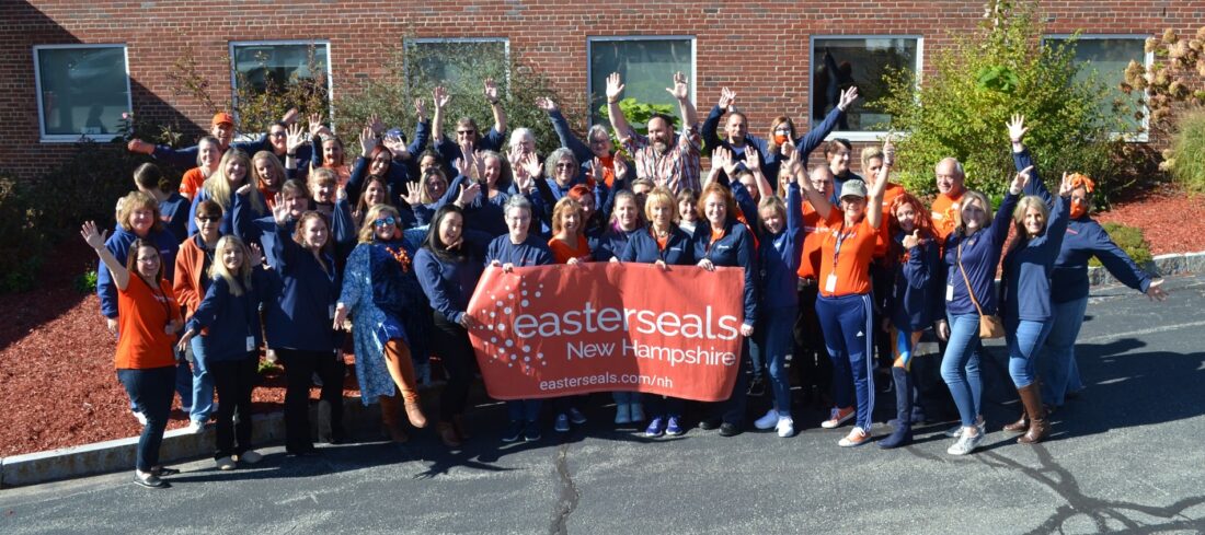 Group photo of Easterseals NH staff at the Auburn Street office location