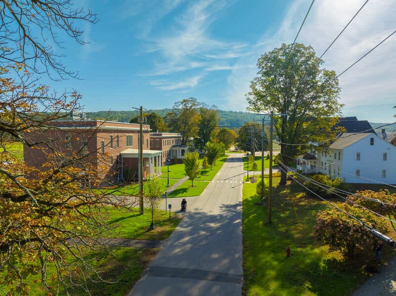 Easterseals NH Military & Veterans Campus drone view of holy cross rd