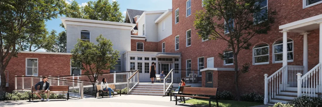 Rendering of the retreat center entrance