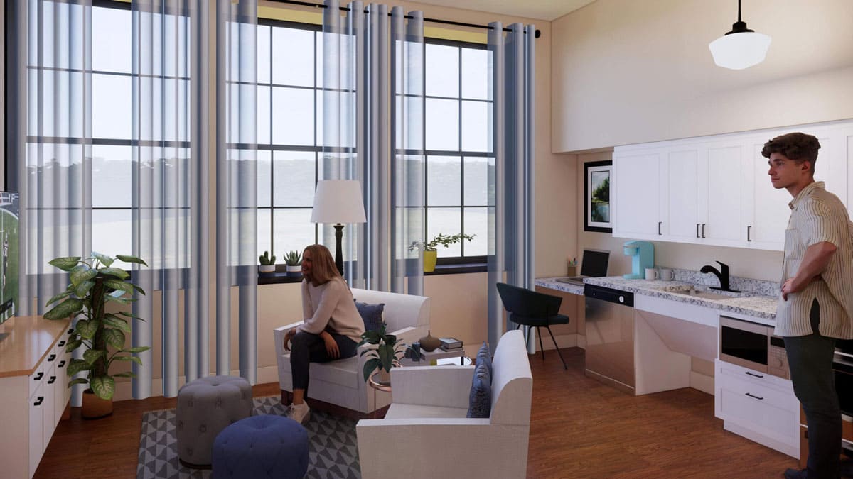 Military & Veterans Campus affordable housing unit.