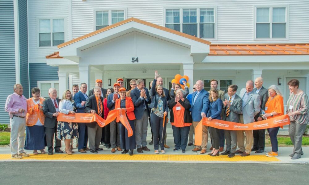 Photo of the Champlin Place Rochester Apartment ribbon cutting in Rochester, NH.