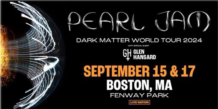 Pearl Jam tickets and memorabilia graphic