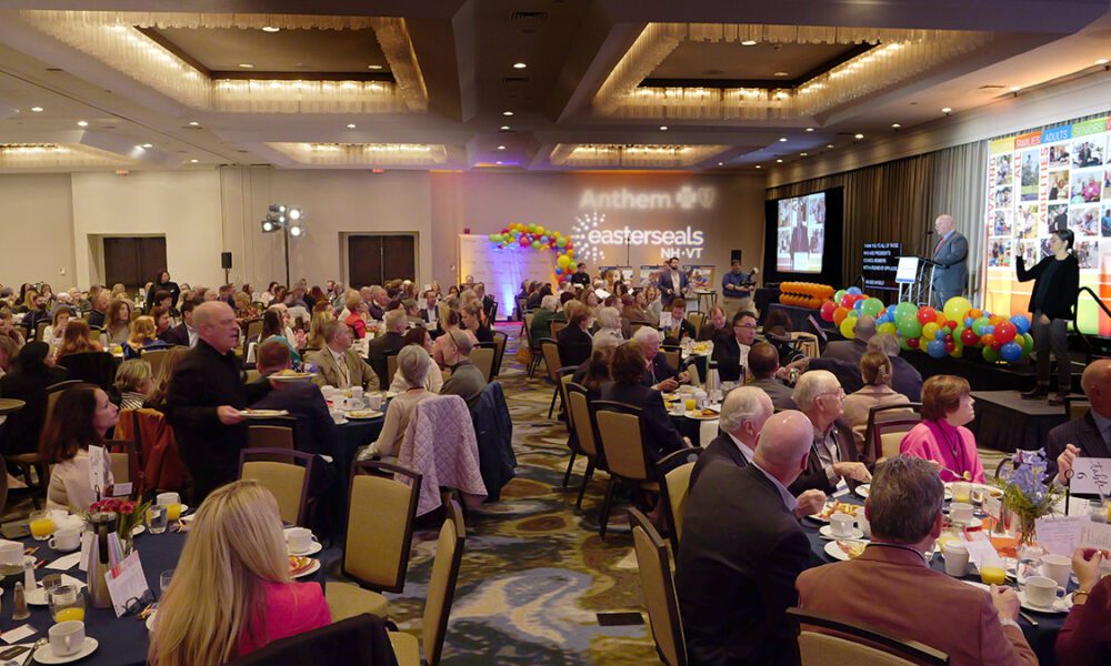 Easterseals NH & VT gathered with agency staff, clients, and their families at the DoubleTree by Hilton Manchester Downtown hotel for the agency’s Annual Celebration Breakfast