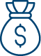 Bag of money icon