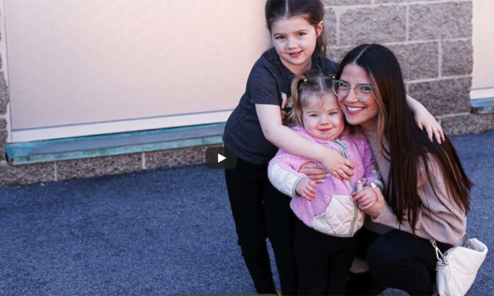 Hadley, Delaney, and Marissa (l. to r.) at Easterseals NH’s Early Childhood Center of Excellence