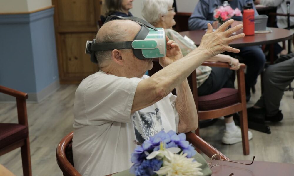 Easterseals NH Adult Day Manchester clients using VR headsets