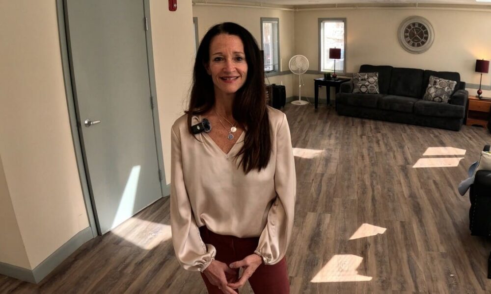 Renee giving tour of Easterseals NH Community Based Services home in Exeter.