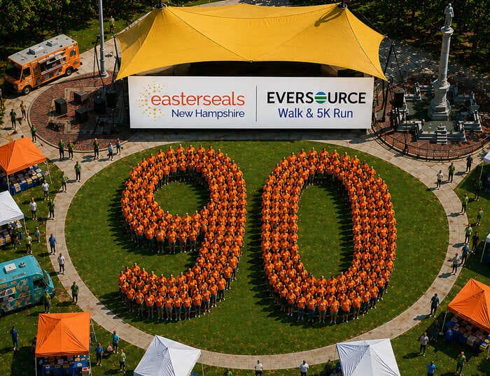 “Be the 90” large-scale formation graphic