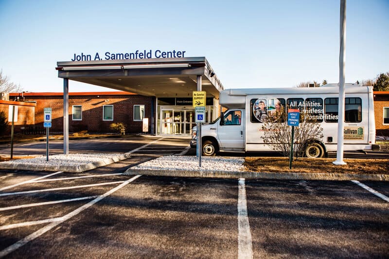 Front entrance of Easterseals NH Headquarters building