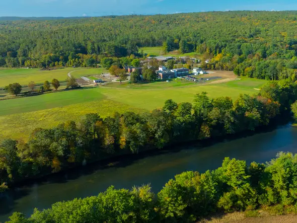 Drone view of Easterseals NH Military and Veterans Campus.